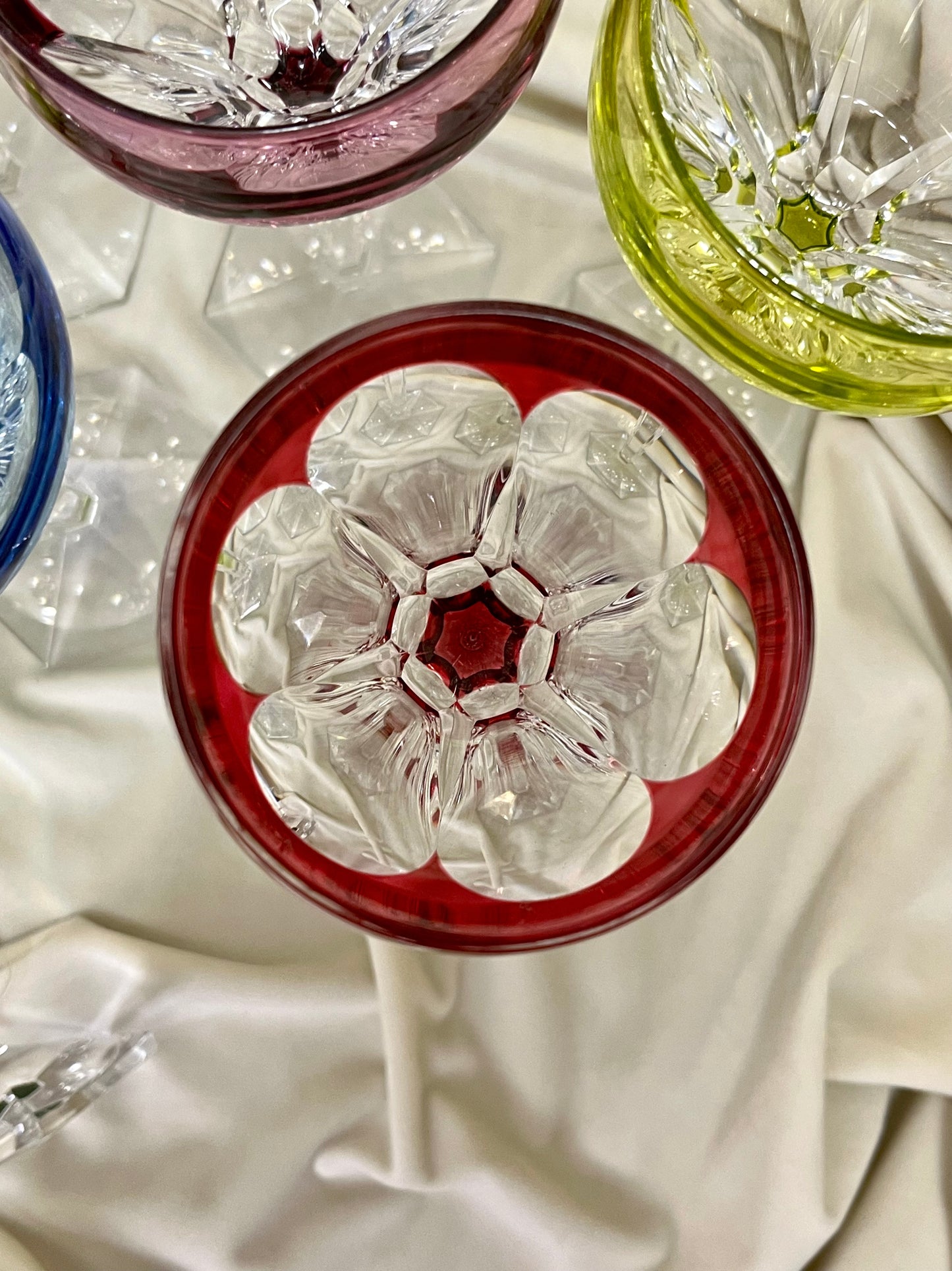 Val Saint Lambert “Osram” krištolo taurių komplektas