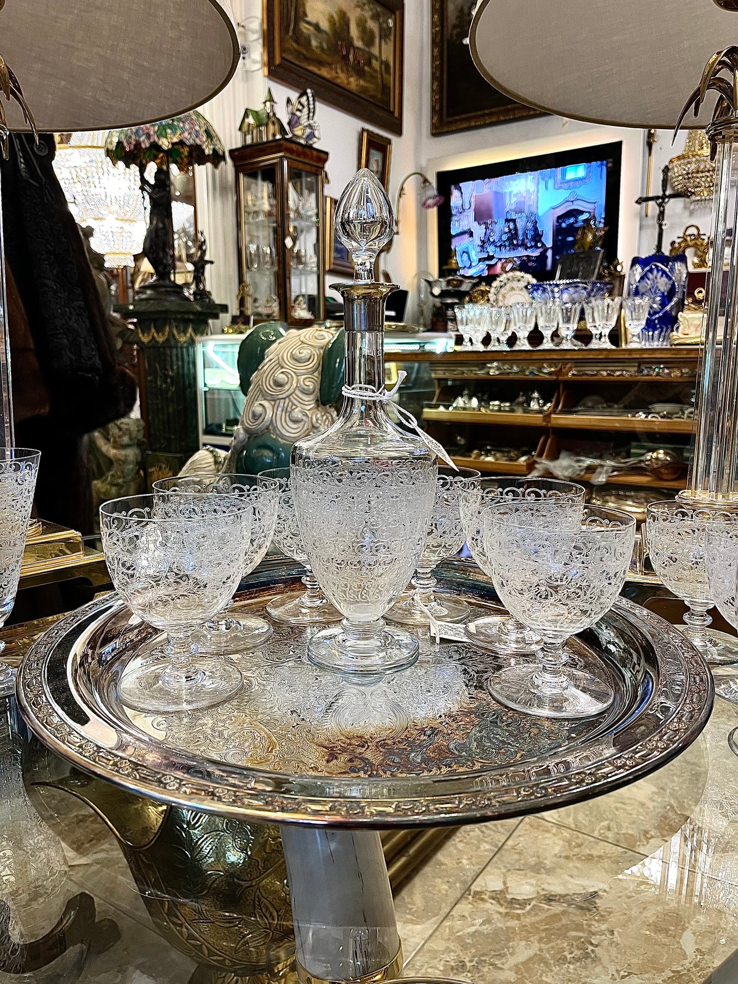 Baccarat “Rohan” taurės su grafinu