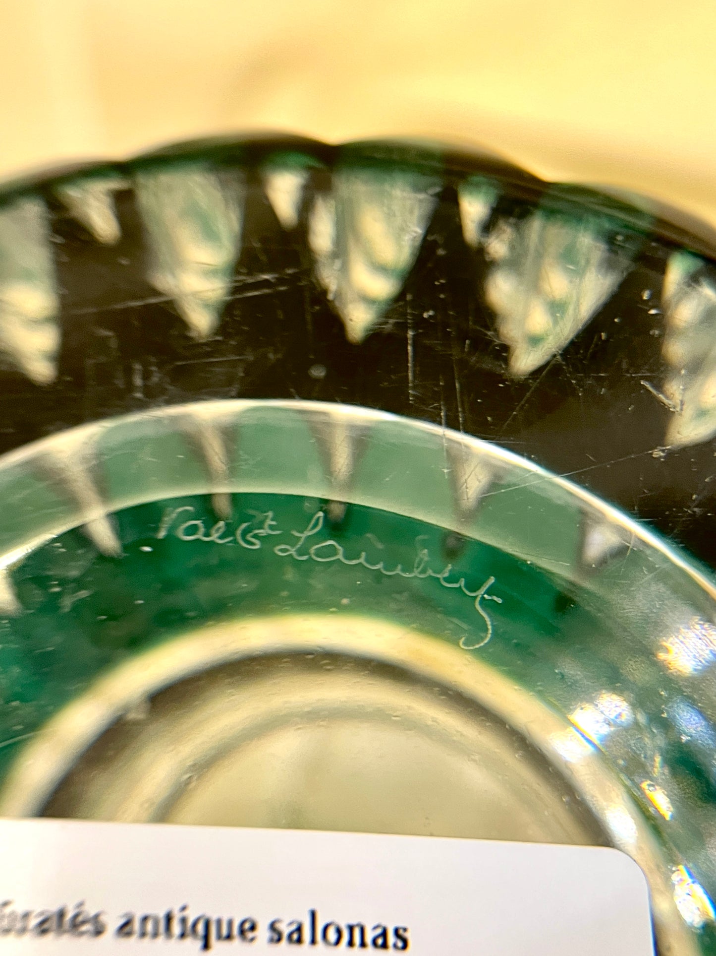 Val Saint Lambert krištolo vaza