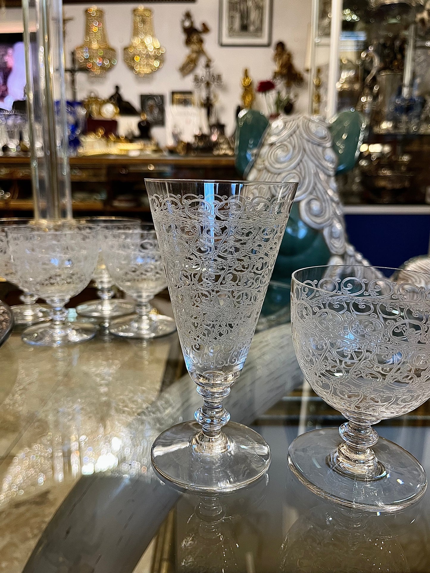 Baccarat “Rohan” taurės su grafinu