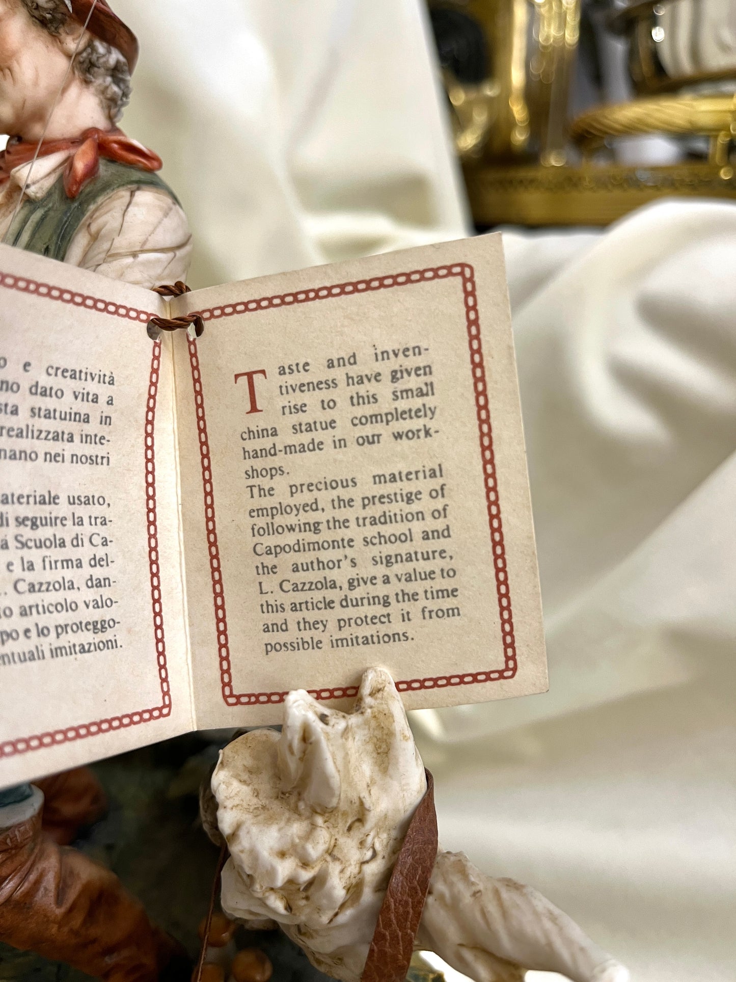 Capodimonte porceliano skulptūra “Žvejys”