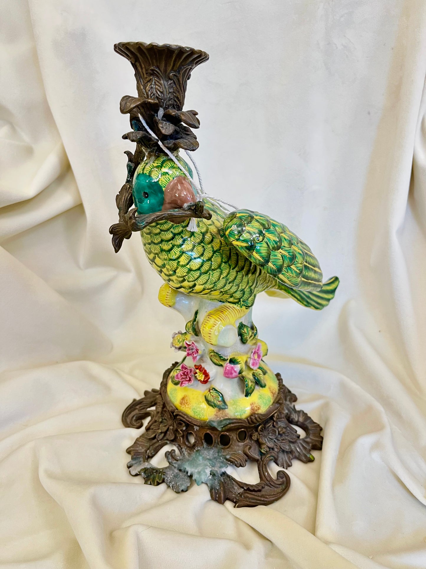 Papūgos formos žvakidės