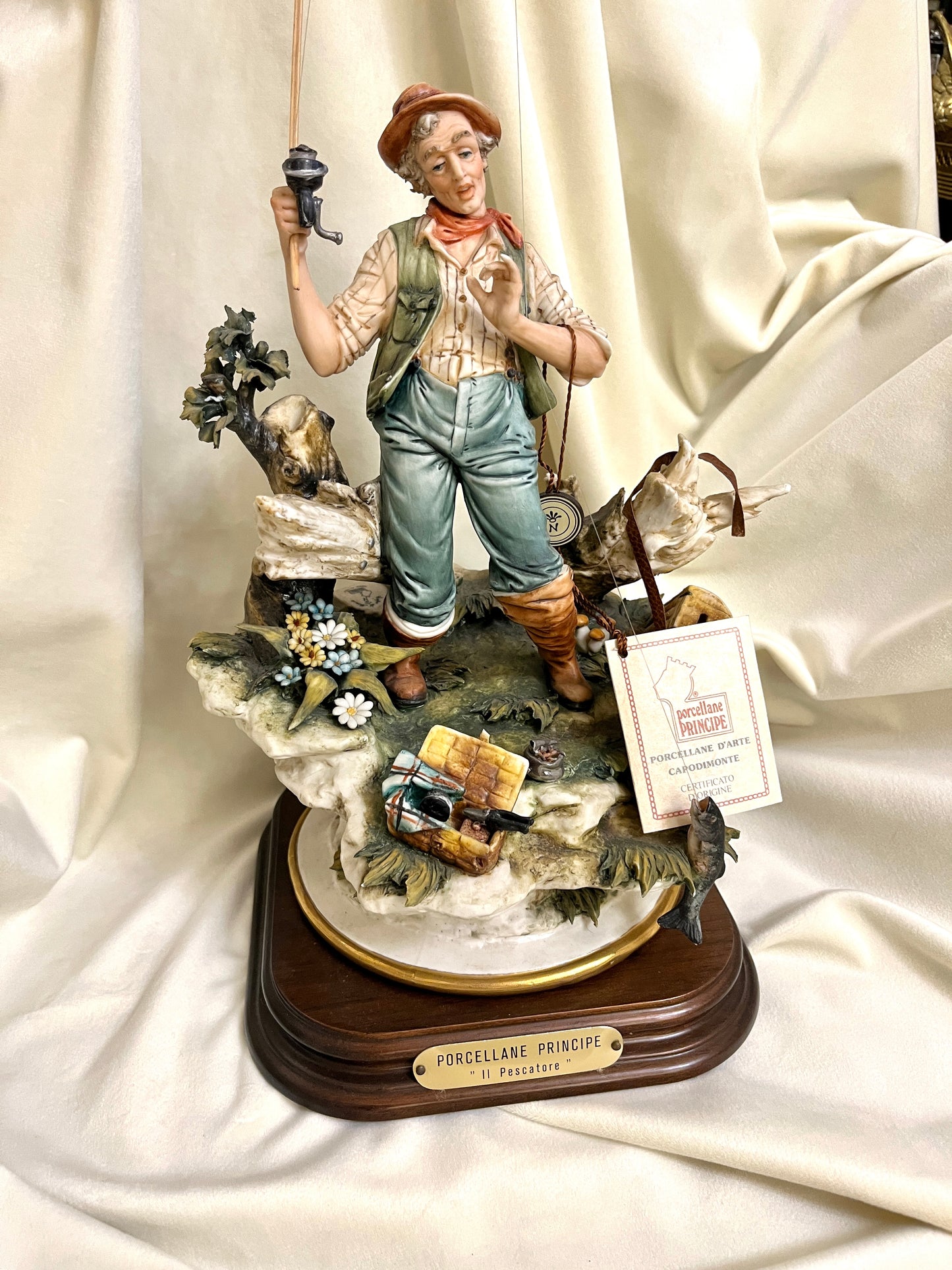 Capodimonte porceliano skulptūra “Žvejys”