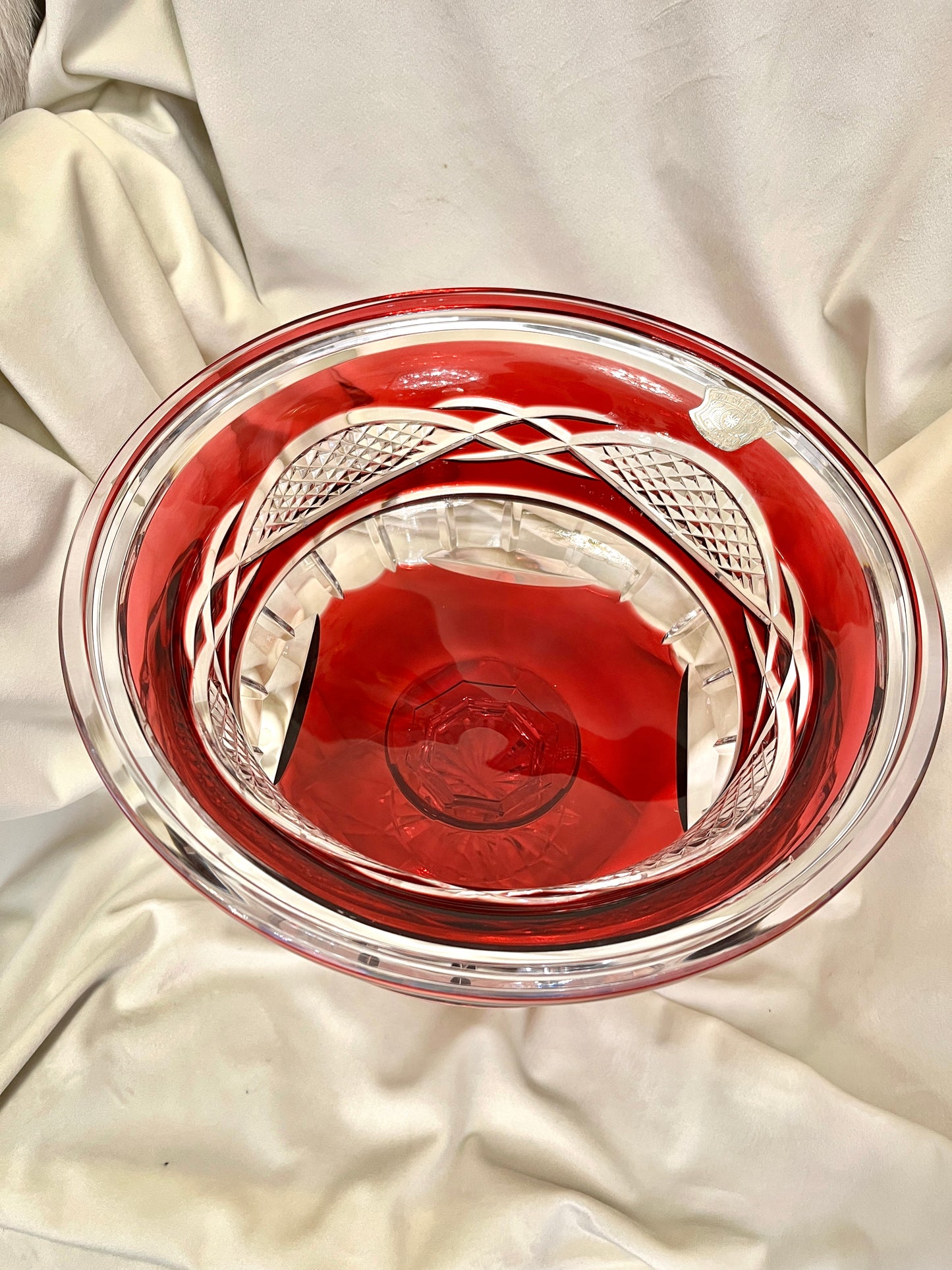 Val Saint Lambert limituoto leidimo krištolo indas