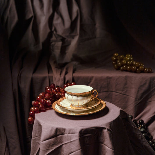 Meissen “X Form” puodelio trio