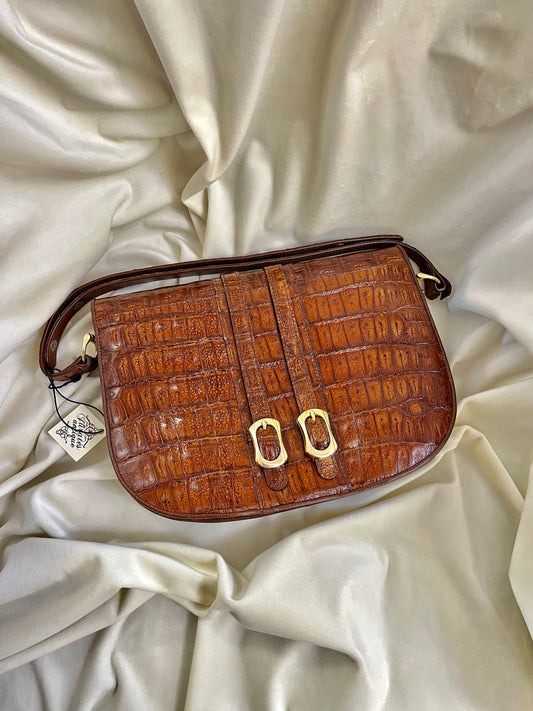 Vintažinis rankinukas su reguliuojama rankena