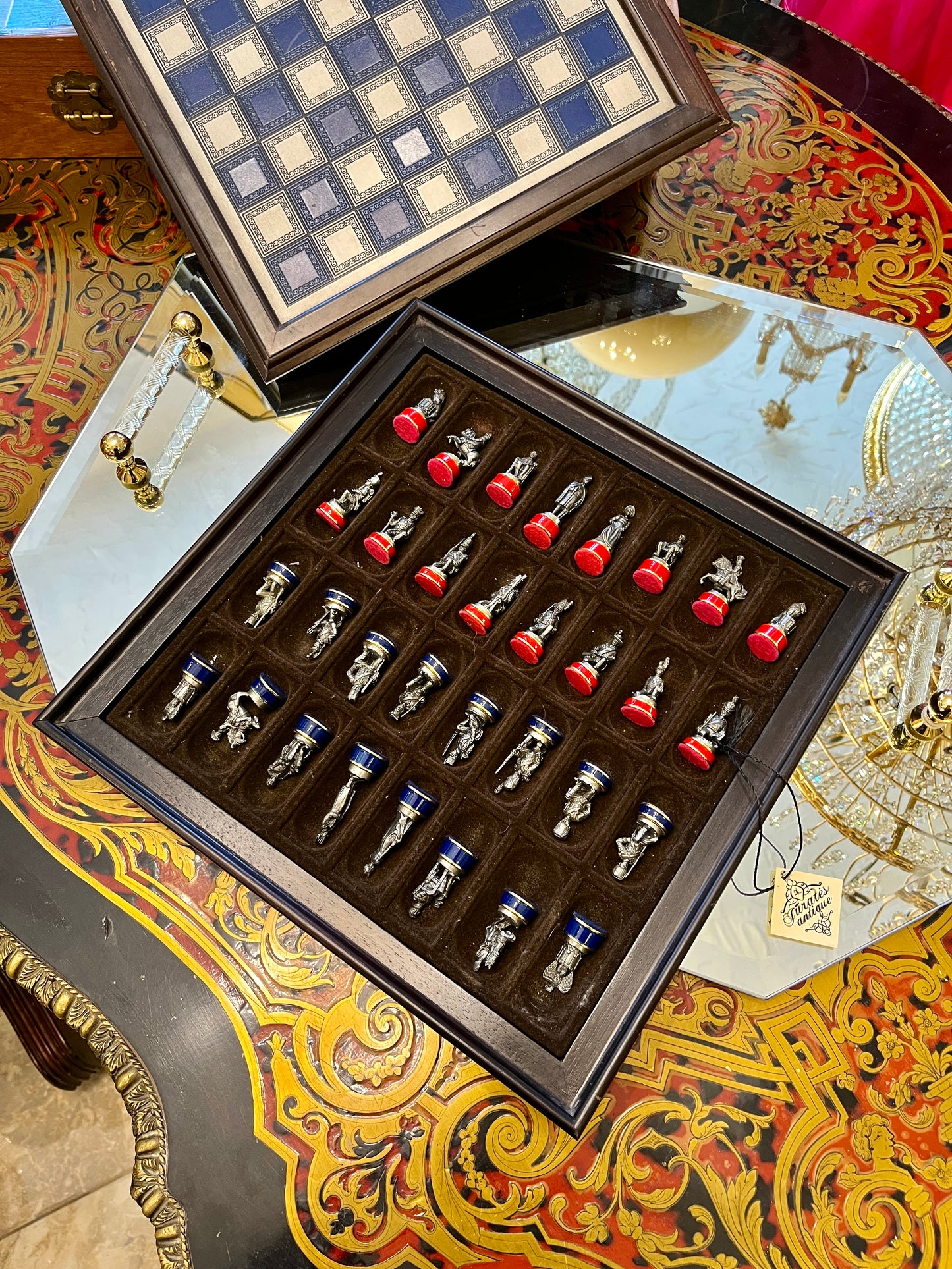 Franklin Mint Waterloo mūšio šachmatai