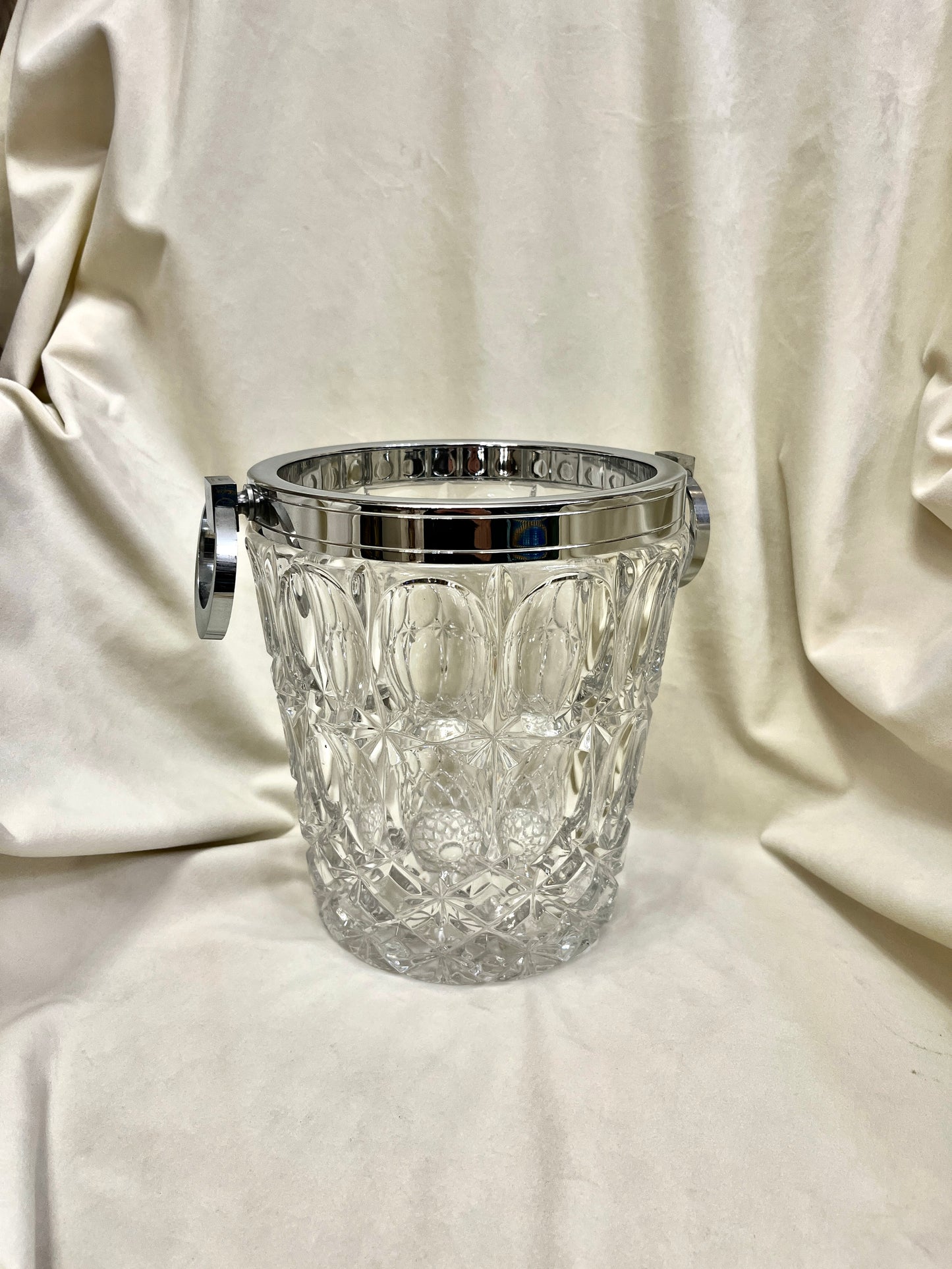 „Argenterie Le Crabe“ Art Deco stiliaus krištolo šampano šaldytuvas