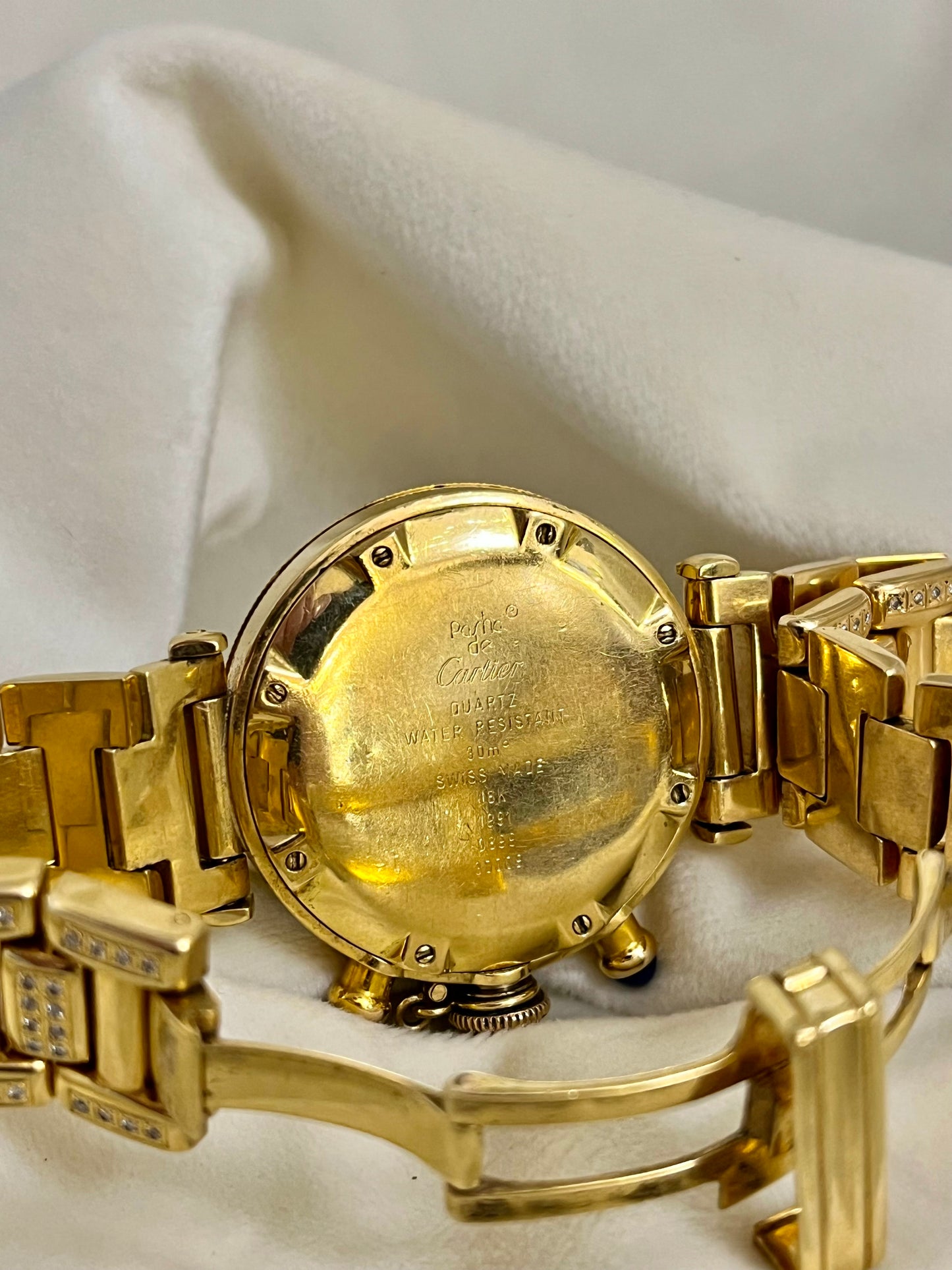 Auksinis Cartier Pasha Chronograph laikrodis