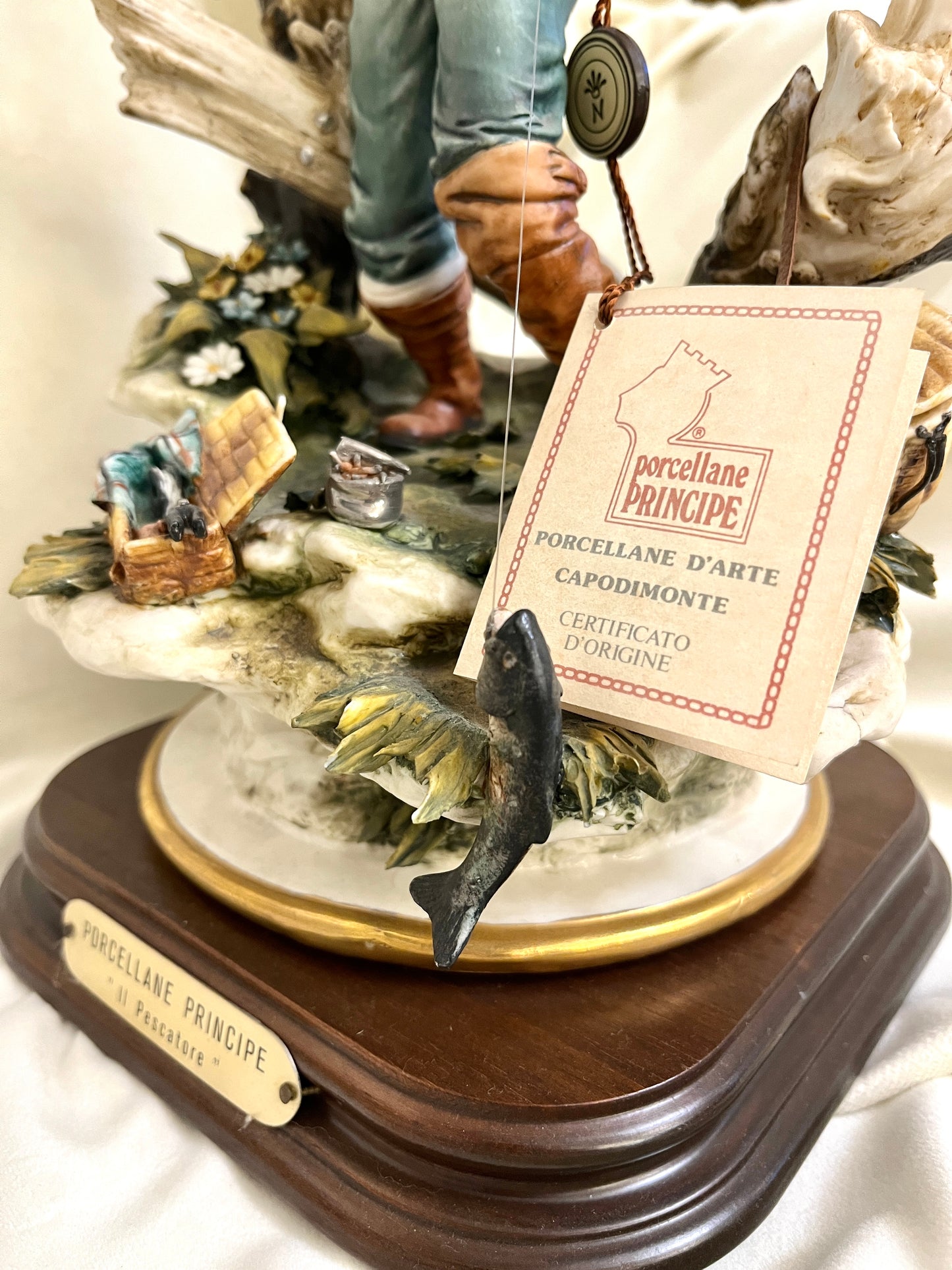 Capodimonte porceliano skulptūra “Žvejys”