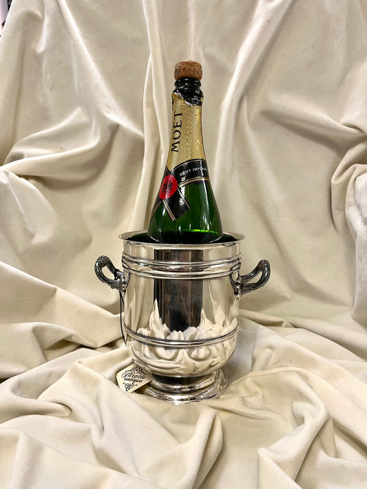 Sidabruotas “Christofle” šampano kibirėlis