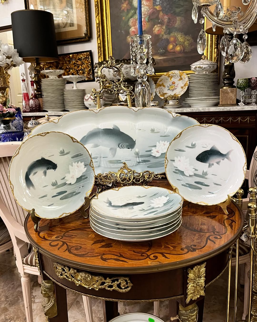 Royal Copenhagen komplektas žuviai